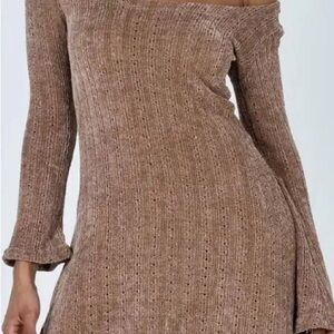 Princess Polly Tan Knit Top